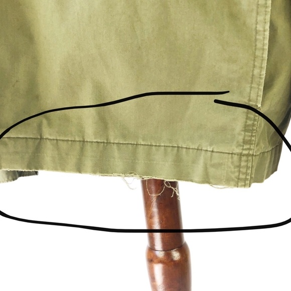 Banana Republic Women’s Army Green Button Down Lightweight Military Cargo Jacket - Picture 14 of 14